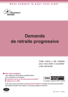 Dossier demande retraite progressive